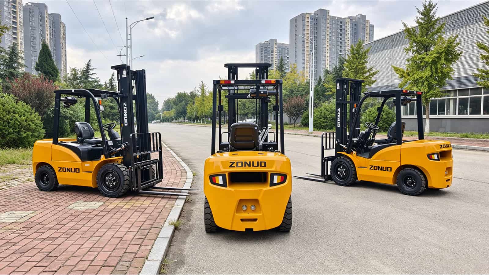 4000lbs Counterbalanced Diesel Forklift Trucks 4000lbs Counterbalanced Diesel Forklift Trucks