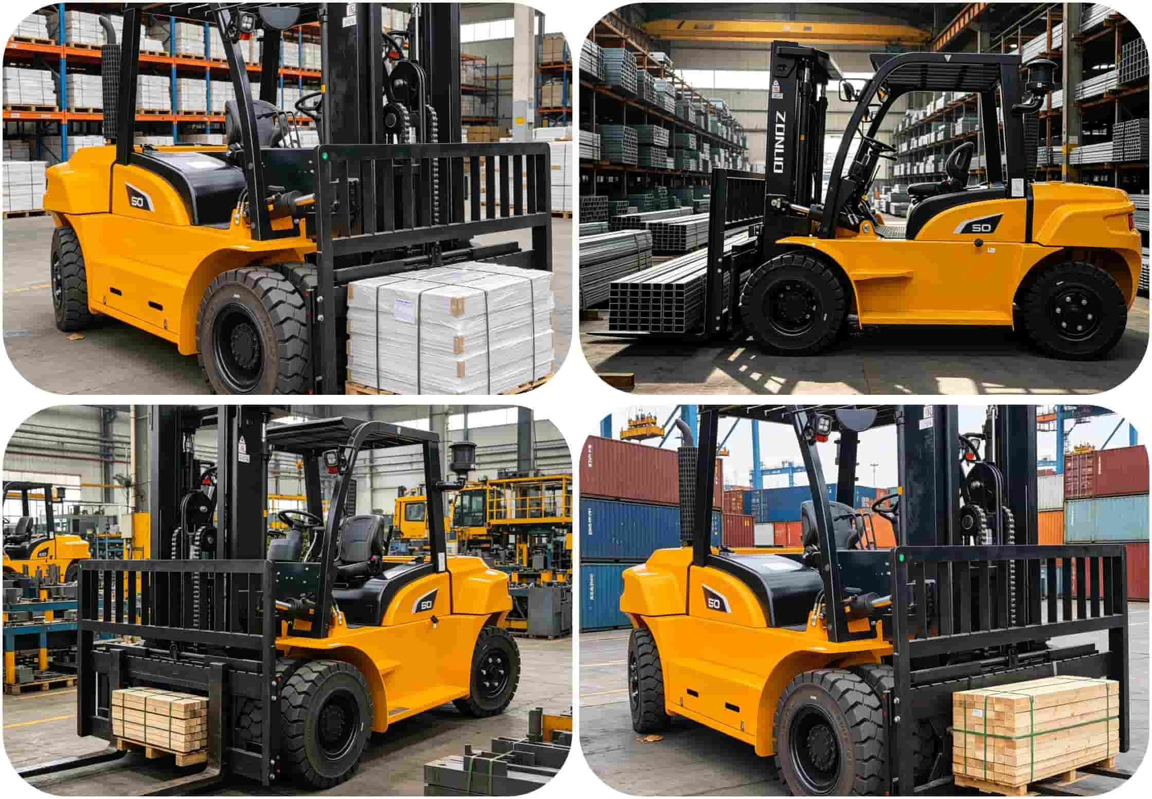 Heavy Duty 5 Ton Diesel Forklift With Double Tire Heavy Duty 5 Ton Diesel Forklift With Double Tire