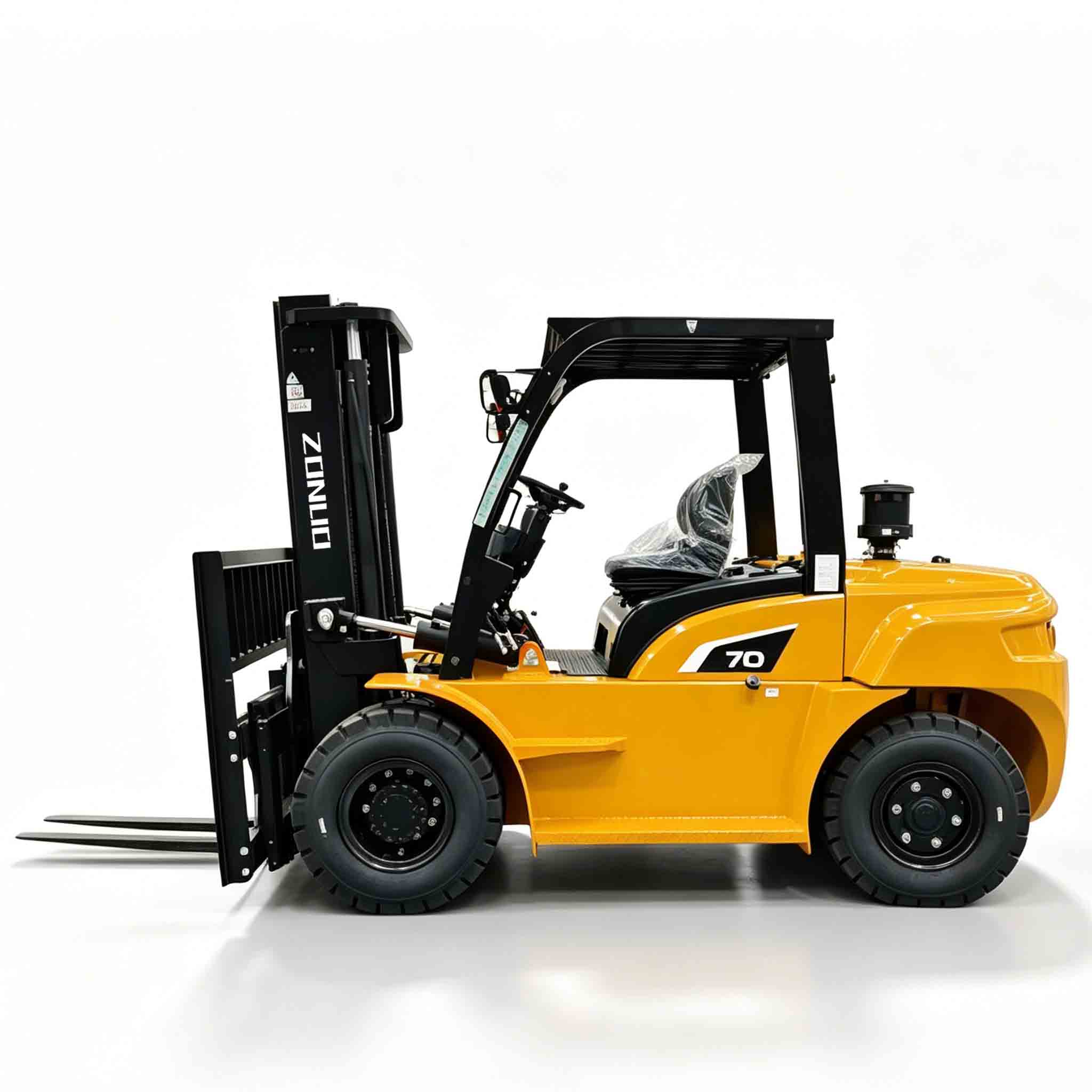 7000kg Container Diesel Forklift With Cabin
