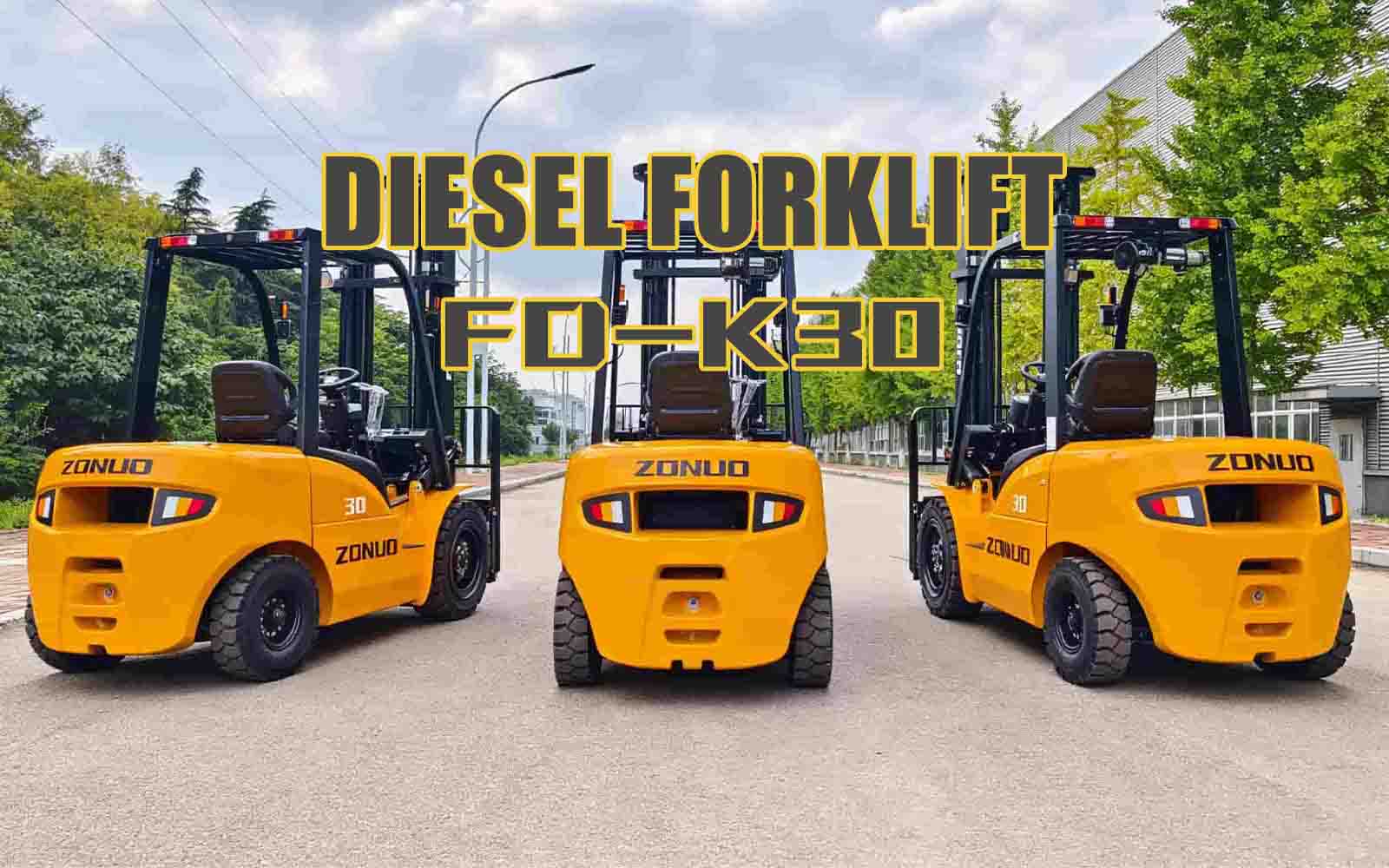3 Ton High-Performance Diesel Forklift | Heavy-Duty All-Weather Industrial Forklift Truck